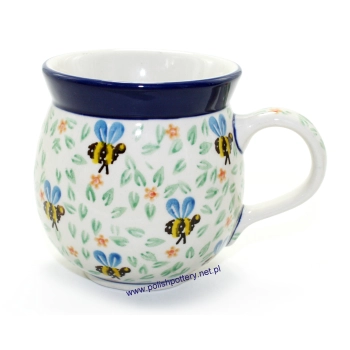 Kubek czeski beczułka 0,35L dek. Pszczółki